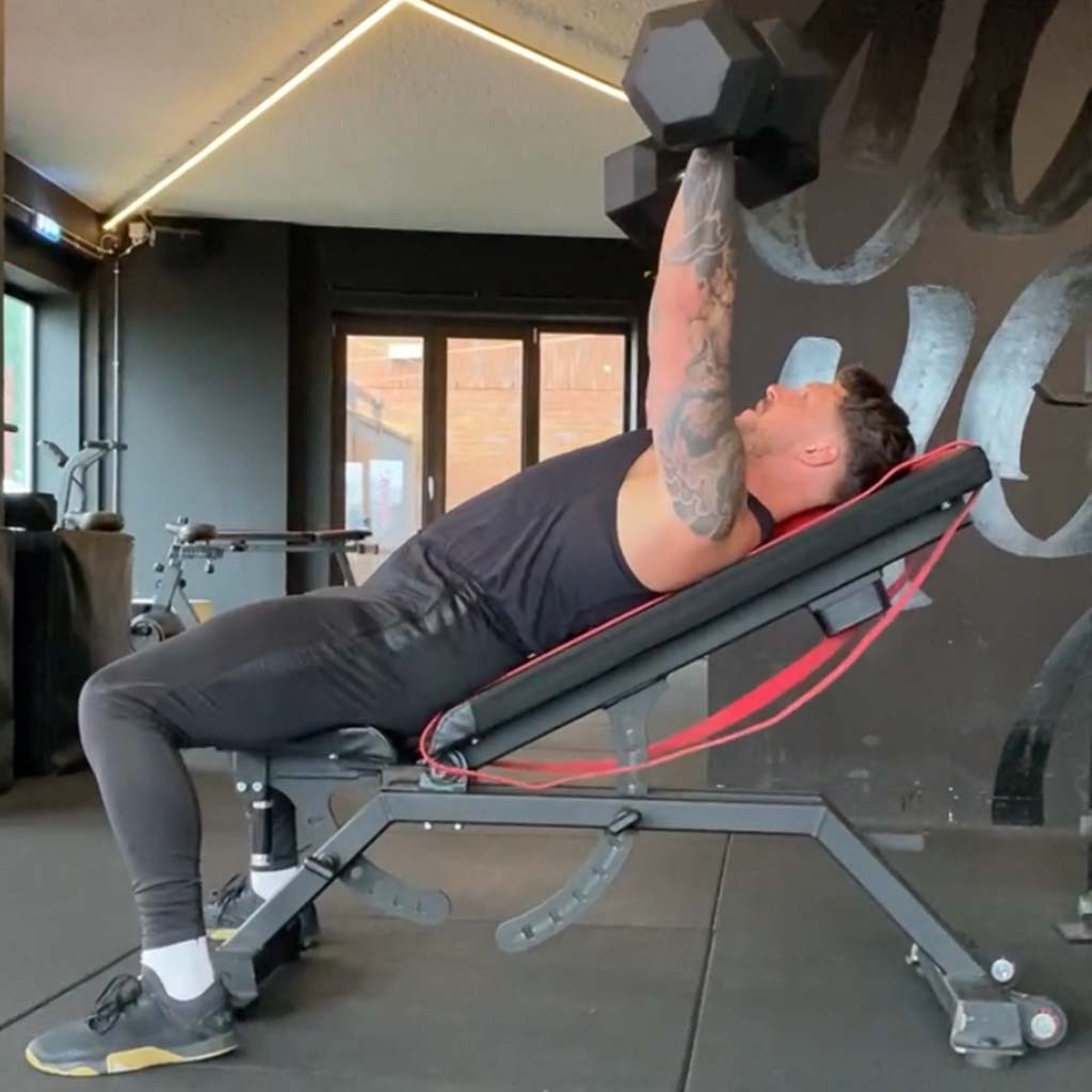 incline dumbbell bench press sportschool ijburg