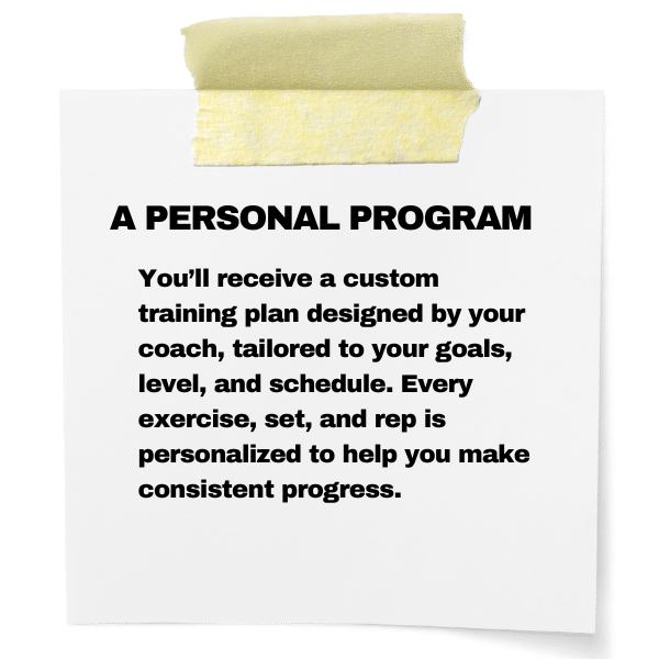 OPEN GYM WITH A PERSONAL PROGRAM